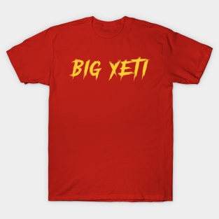 Big Yeti Typography Design T-Shirt